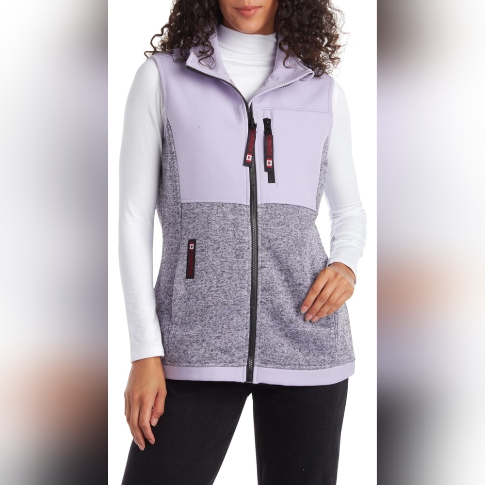 Canadian fleece vest Women size L NEW $155! 🔥 - Picture 2 of 10